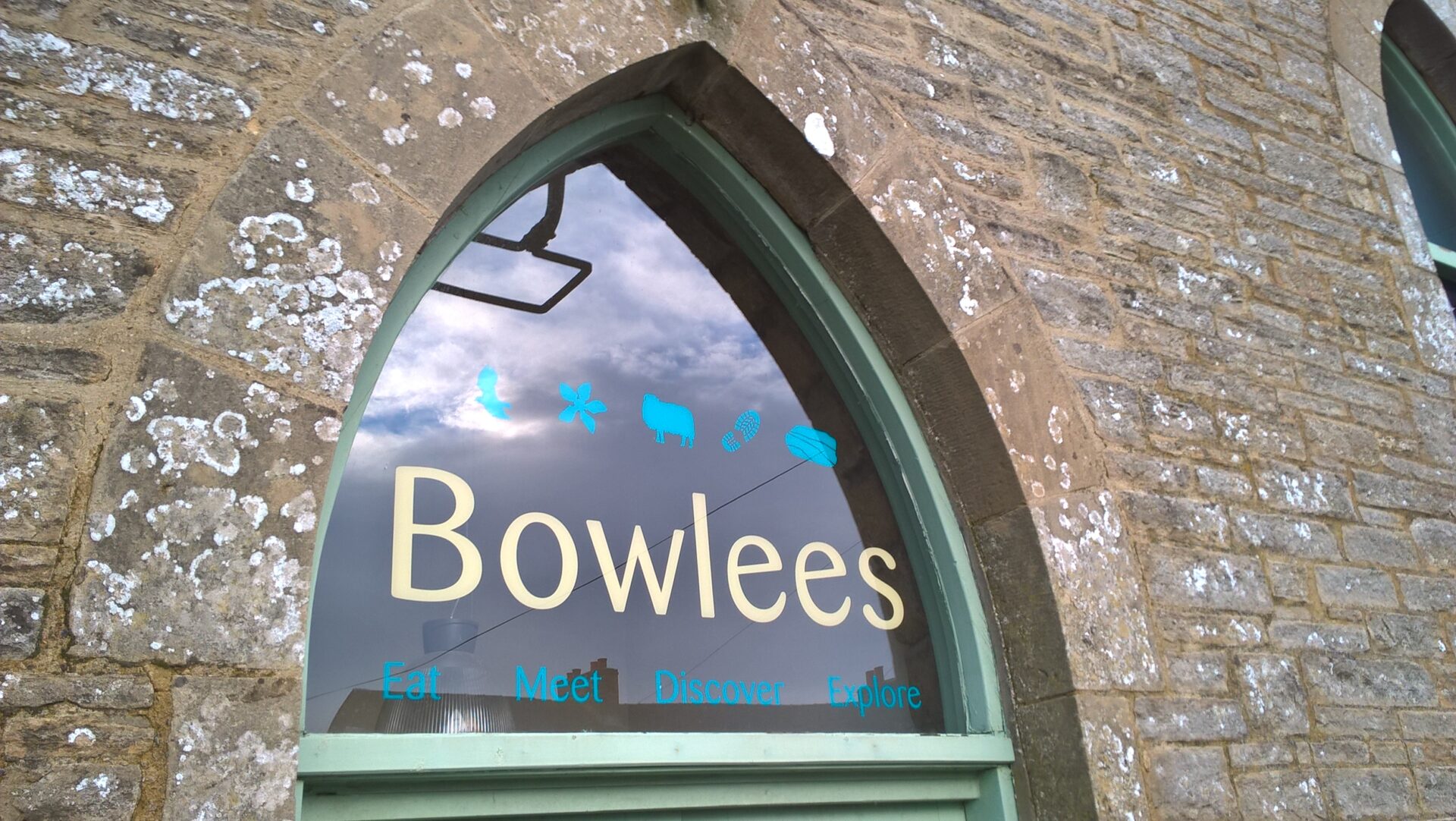 Bowlees Visitor Centre window