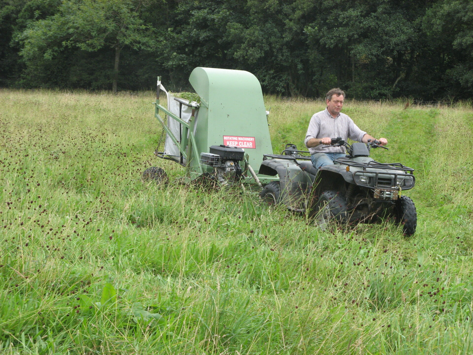 Hay seed spreading North Pennines National Landscape