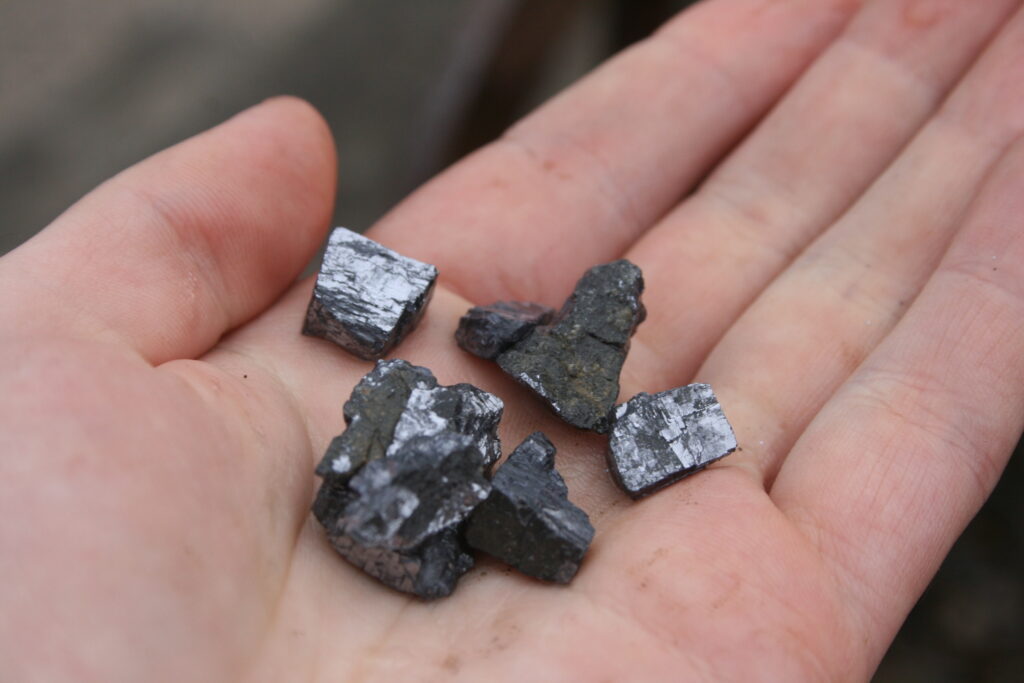 Small pieces of galena