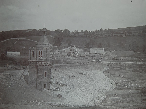 Image at Castle Carrock Reservoir of tower