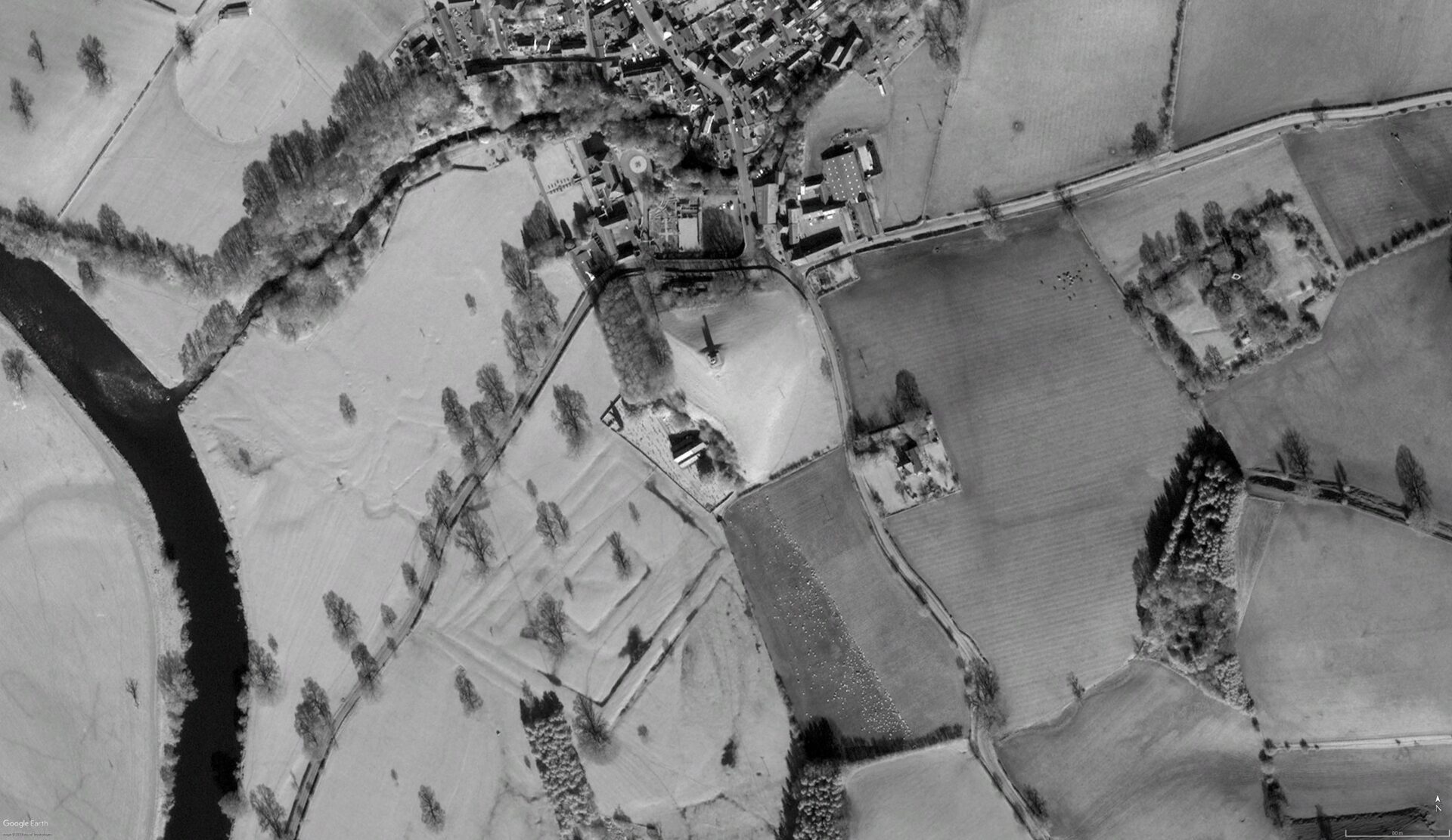 Aerial image of Kirkoswald