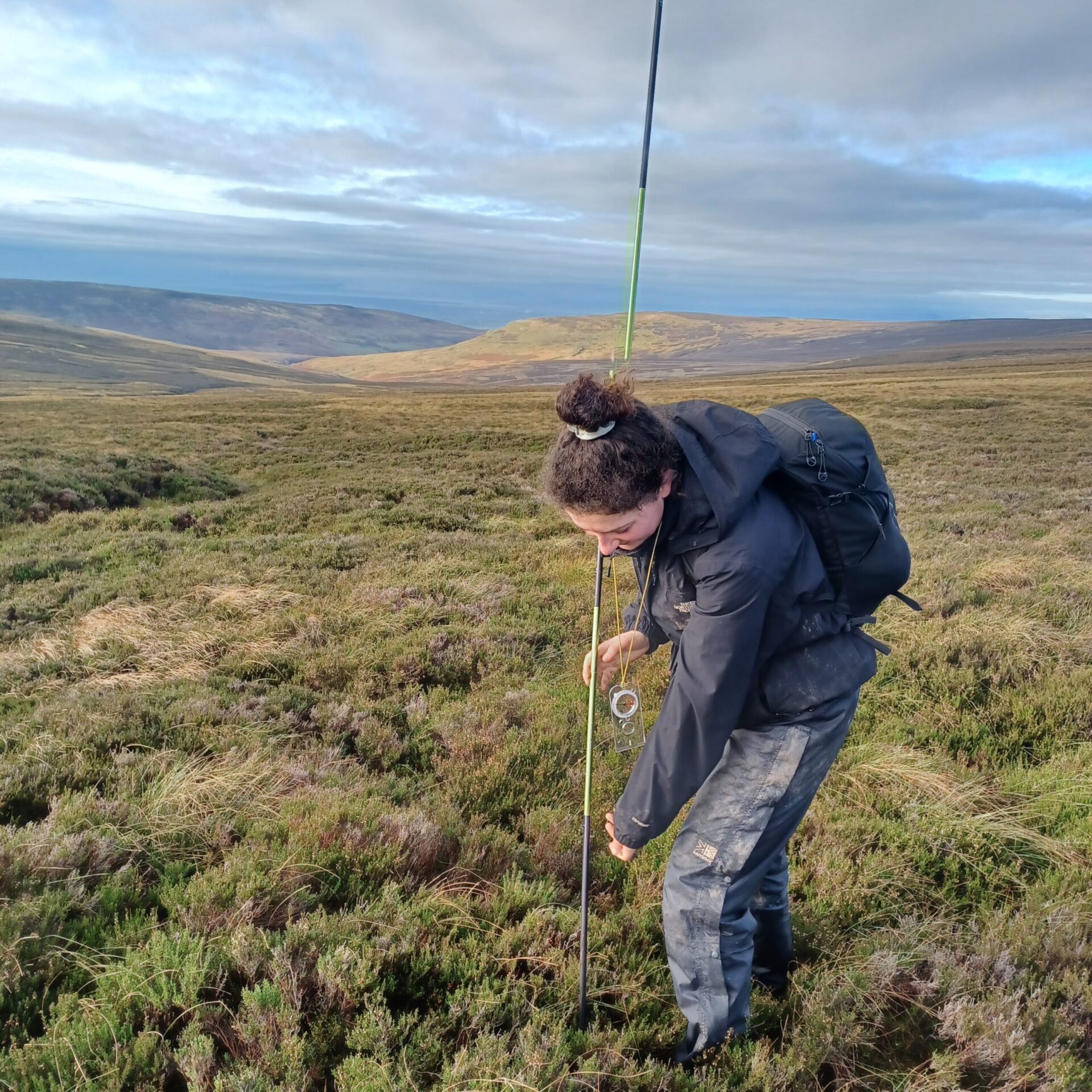 Measuring peat depth