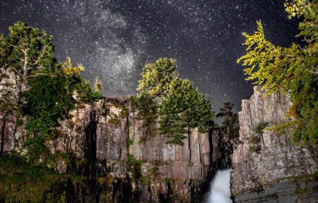 Stargazing at High Force (c) Gary Lintern Photography