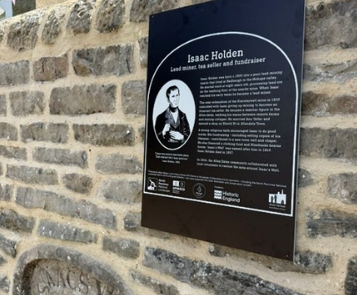 Isaacs Well interpretation panel for unveiling